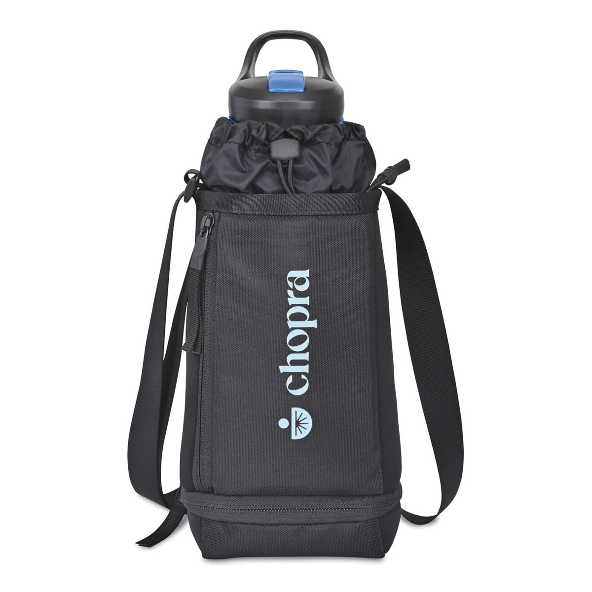 Threadfellows Health & Wellness One Size / Black Restore Recycled rPET Hydration Bottle Sling