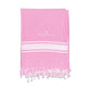 Threadfellows One Size / Pink Peshtemal Beach Towel Boardwalk Collection - 39" x 70"