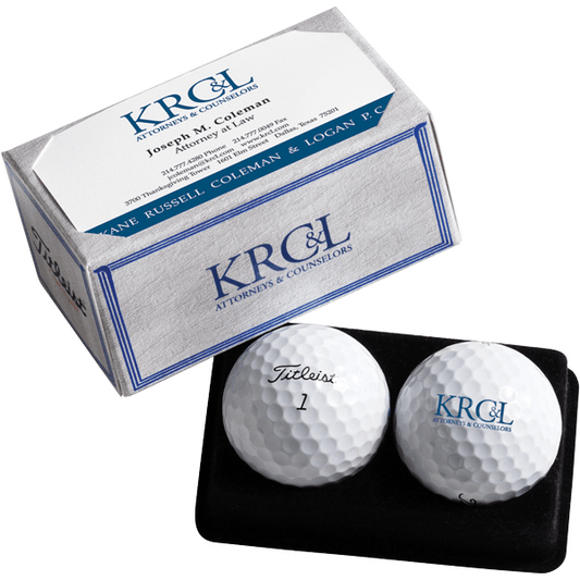 Titleist Accessories One Size / Black Titleist - 2-Ball Business Card Box