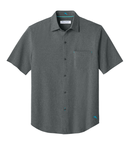 Tommy Bahama Woven Shirts S / Coal Tommy Bahama - Men's Sandy Point Short Sleeve Shirt