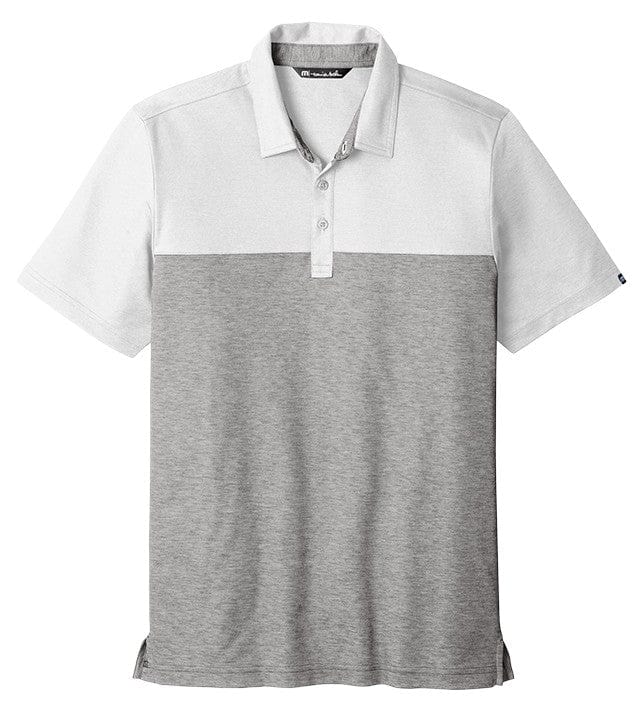 TravisMathew Polos S / White/Quiet Shade Grey Heather TravisMathew - Men's Oceanside Blocked Polo