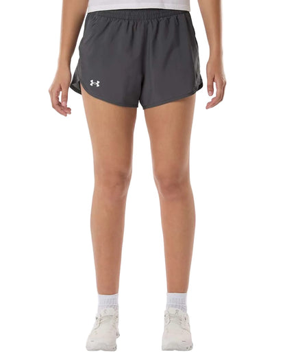 Under Armour Bottoms XS / Castlerock/Castlerock/White Under Armour - Women's Fly-By Unlined 3" Short