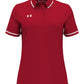 Under Armour Polos XS / Red/White Under Armour - Women's Tipped Teams Performance Polo