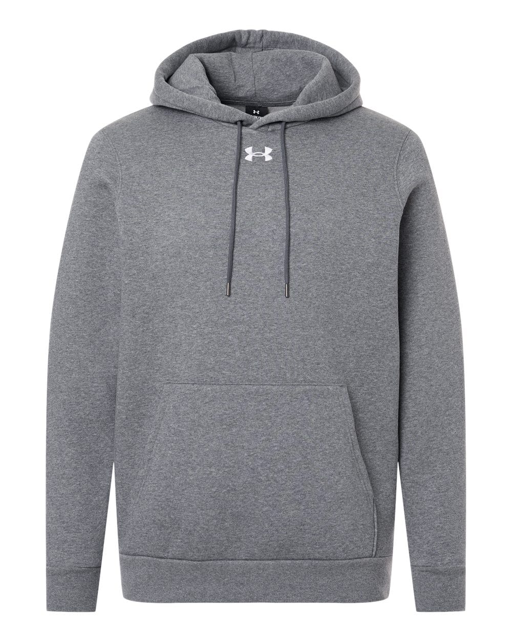 Under Armour Sweatshirts S / Pitch Grey Medium Heather/White Under Armour - Men's Team Icon Fleece Hooded Sweatshirt