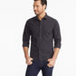 UNTUCKit Woven Shirts UNTUCKit - Men's Black Stone Wrinkle-Free Long Sleeve Shirt