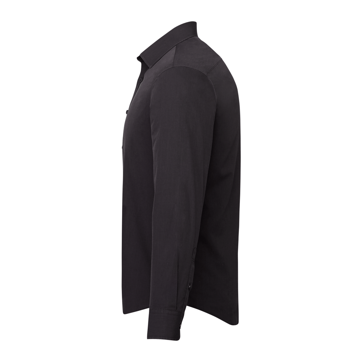 UNTUCKit Woven Shirts UNTUCKit - Men's Black Stone Wrinkle-Free Long Sleeve Slim-Fit Shirt
