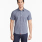 UNTUCKit Woven Shirts UNTUCKit - Men's Petrus Wrinkle-Free Short Sleeve Shirt