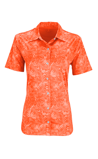 Vantage Woven Shirts S / Sunset Orange Vansport - Women's Pro Maui Hawaiian Shirt