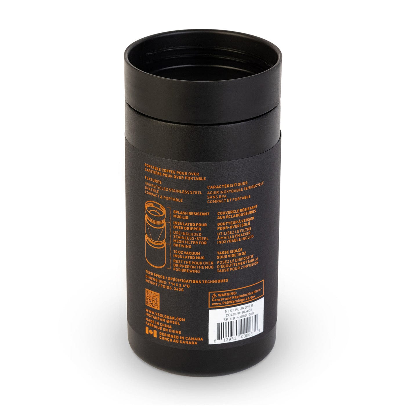 VSSL Accessories One Size / Black VSSL - Nest Pour Over Set