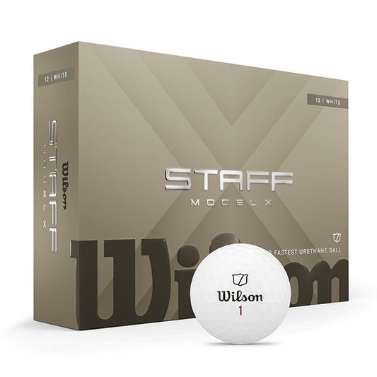 Wilson Golf Balls One Dozen / White Wilson - Custom Staff Model X White Box Dozen