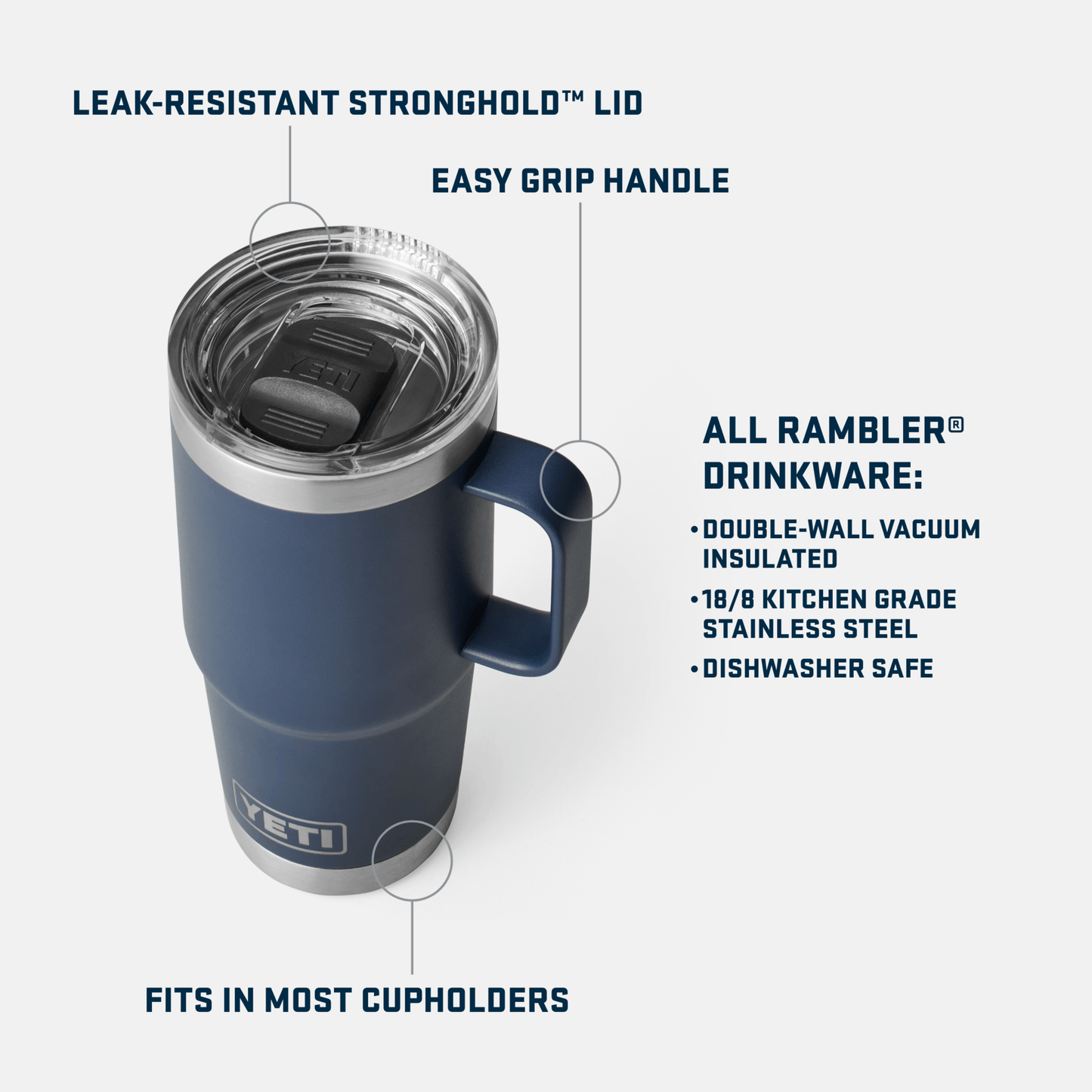 YETI Accessories YETI - Rambler 30oz Travel Mug w/ Stronghold Lid