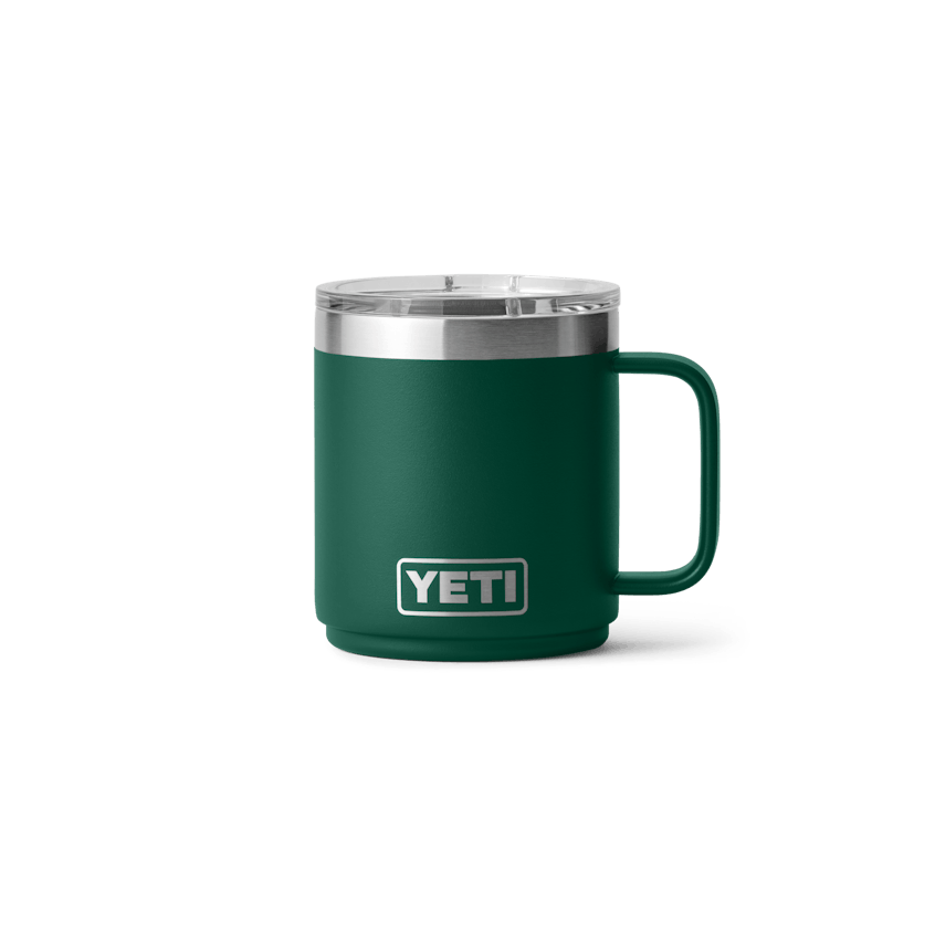 YETI Drinkware 10oz / Black Forest Green YETI - Rambler 10oz Stackable Mug w/ DuraSip™ Ceramic Lining