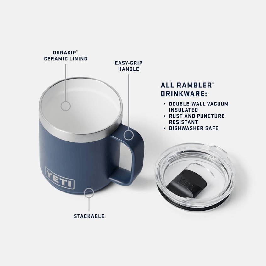 YETI Drinkware YETI - Rambler 10oz Stackable Mug w/ DuraSip™ Ceramic Lining